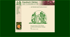 Desktop Screenshot of kaubisch-gartenwelt.de